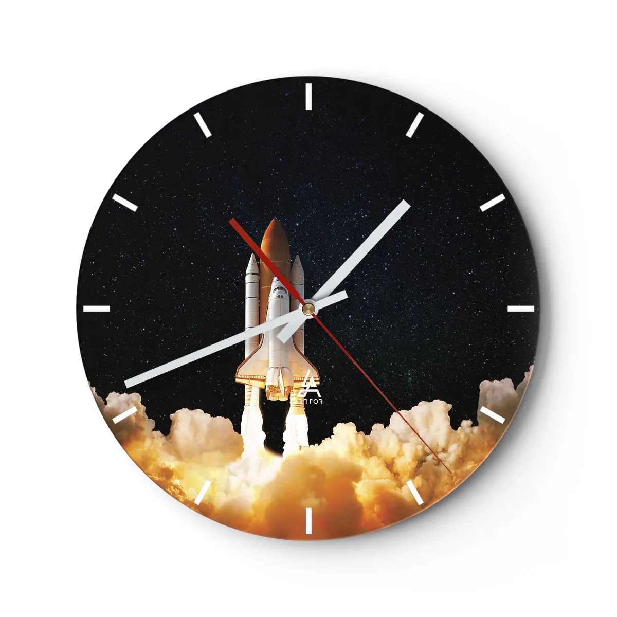 Horloge murale - Pendule murale - Ad astra! - 40x40 cm