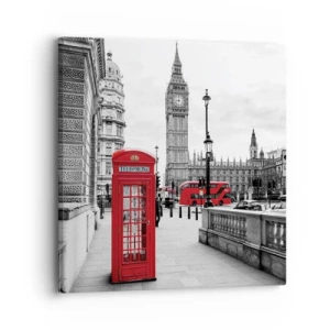 Impression sur toile - Image sur toile - Sans aucun doute Londres - 30x30 cm
