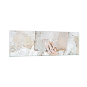 Impression sur verre - Image sur verre - Une peinture impressionniste d'une main tenant un livre ouvert. - 160x50cm - Dans un autre monde - Décoration murale moderne pour le salon et la chambre ARTTOR