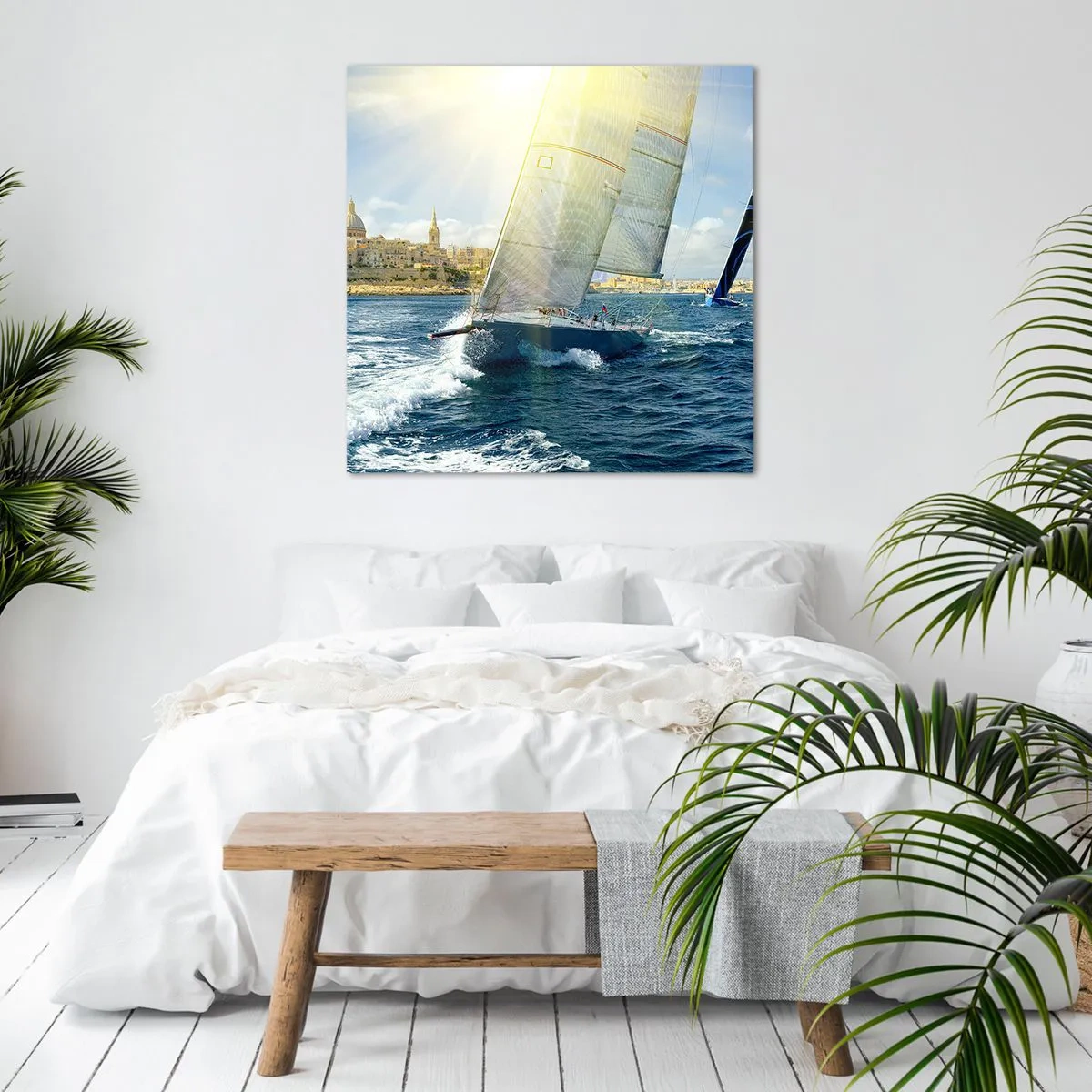 Impression sur toile - Image sur toile - Il est temps de quitter la ville - 40x40 cm