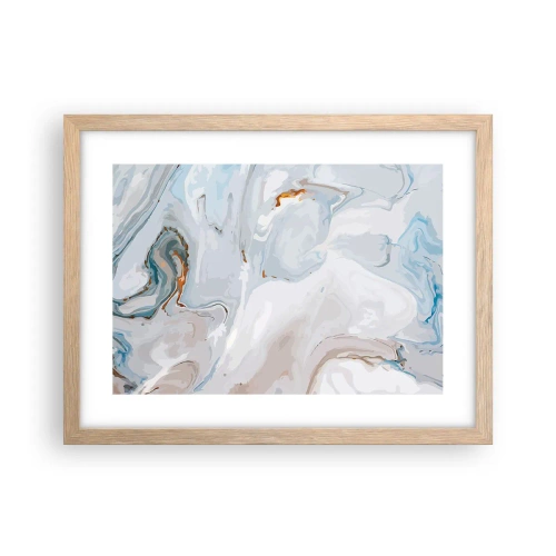 Affiche dans un chêne clair - Poster - Blanc surélevé - 40x30 cm