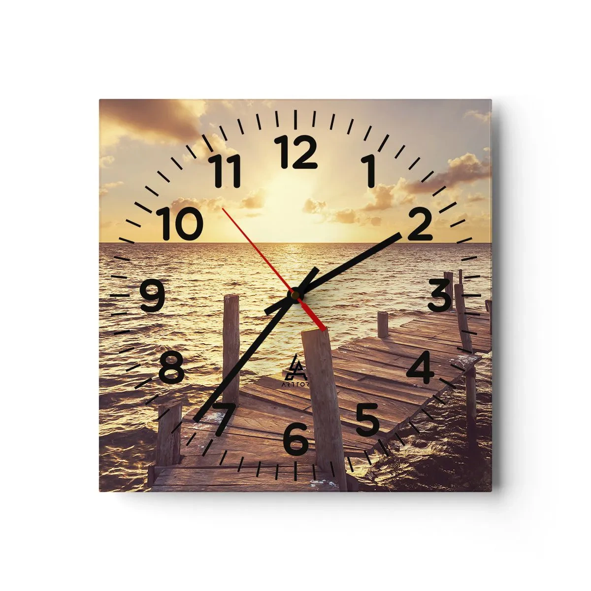 Horloge murale - Pendule murale - La terre d'or de la douceur - 40x40 cm