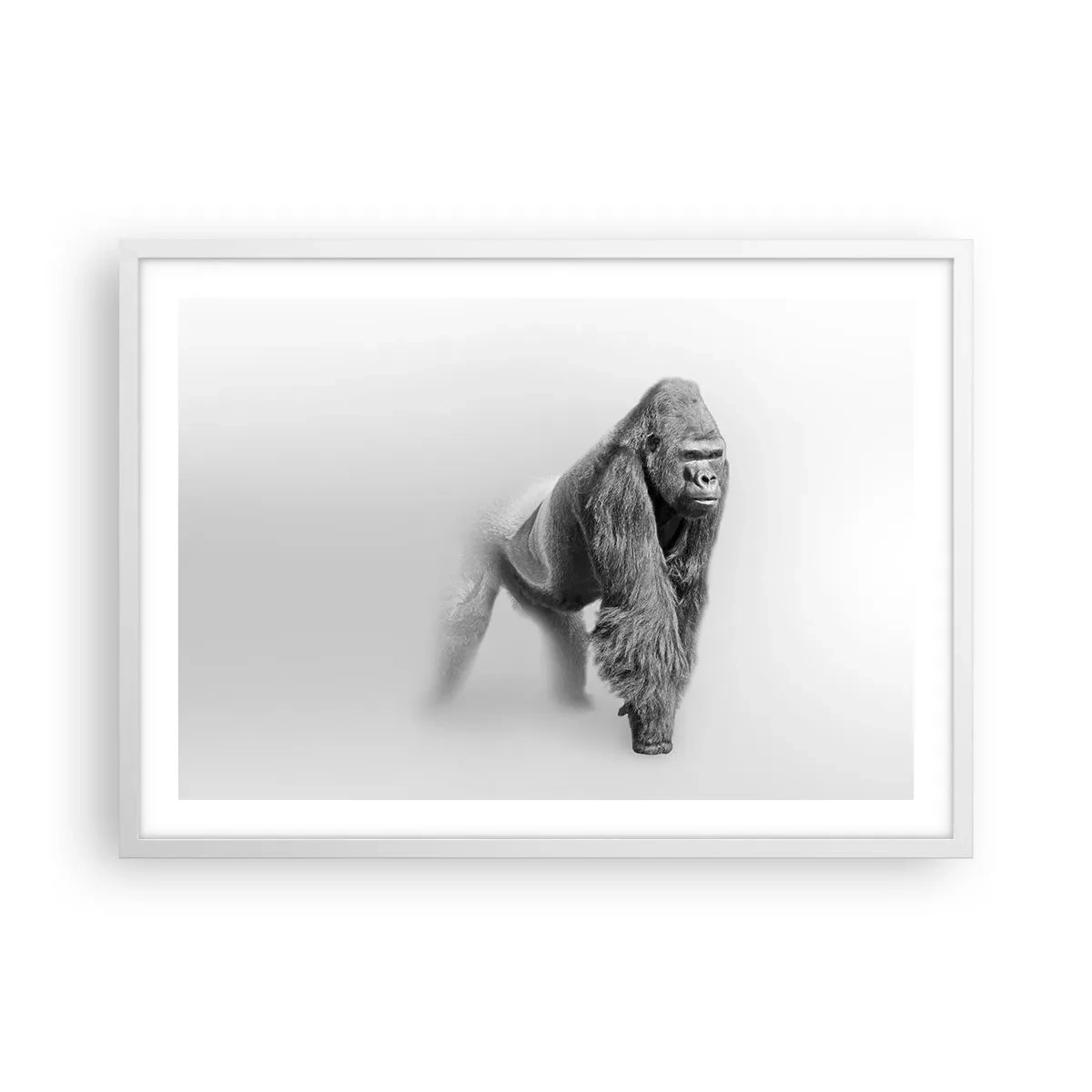 Affiche dans un cadre blanc - Poster - Confiant en sa force - 70x50 cm