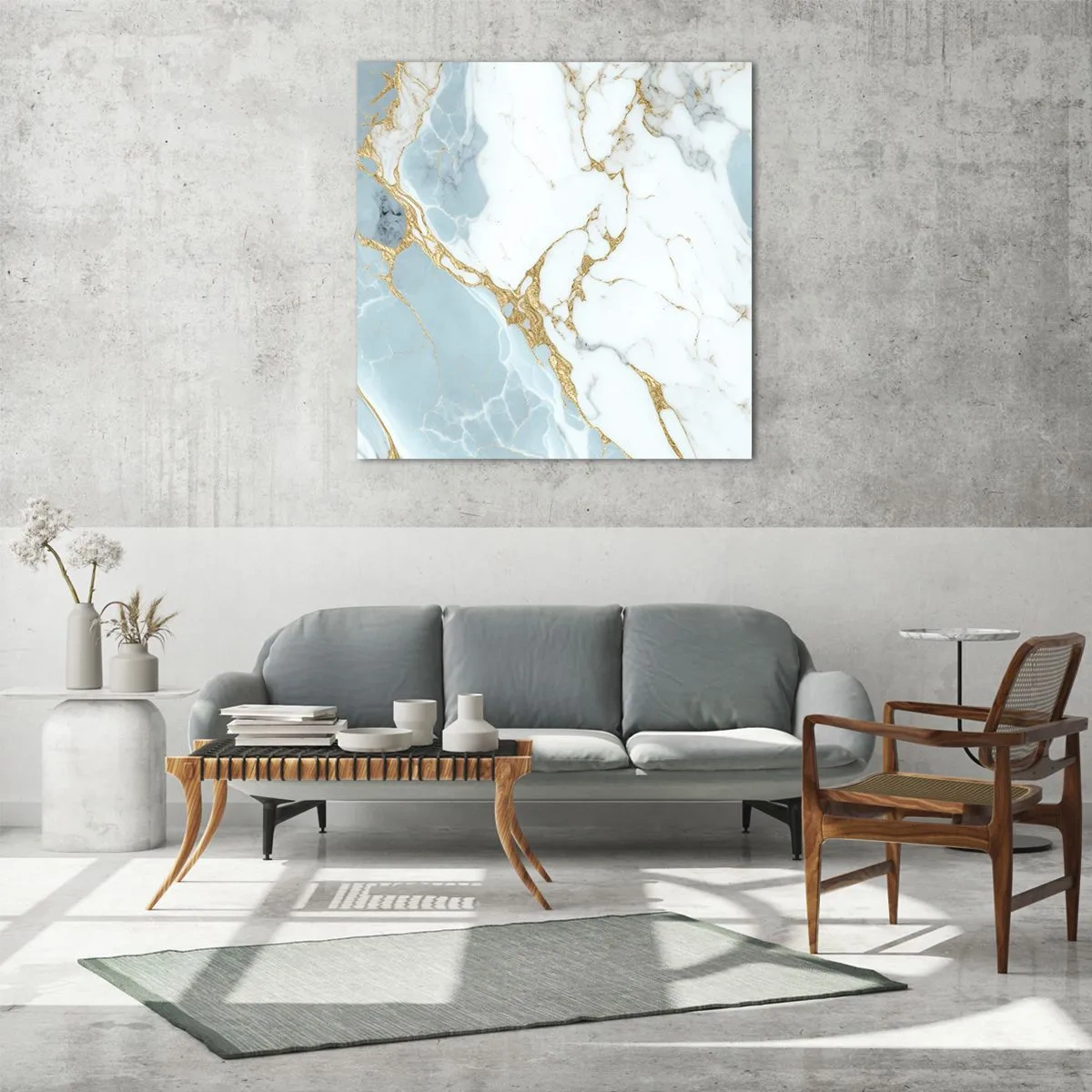 Impression sur verre - Image sur verre - Richesse en pierre - 60x60 cm