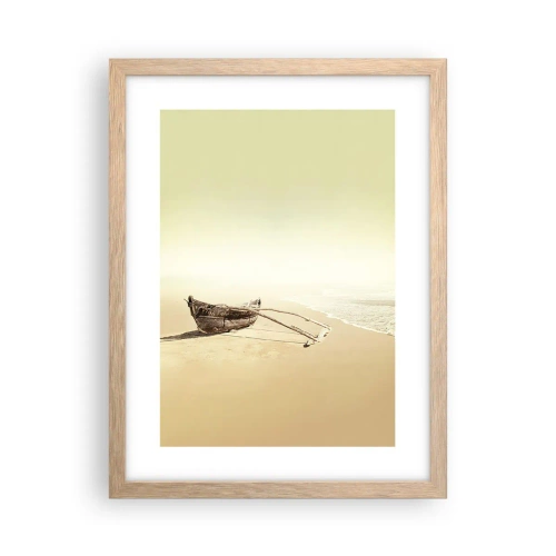 Affiche dans un chêne clair - Poster - Mémoire des mers du sud - 30x40 cm