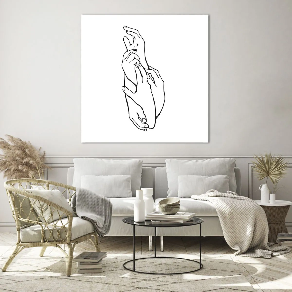 Impression sur verre - Image sur verre - Bon contact - 70x70 cm