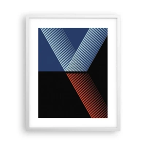 Affiche dans un cadre blanc - Poster - Histoire simple - 40x50 cm