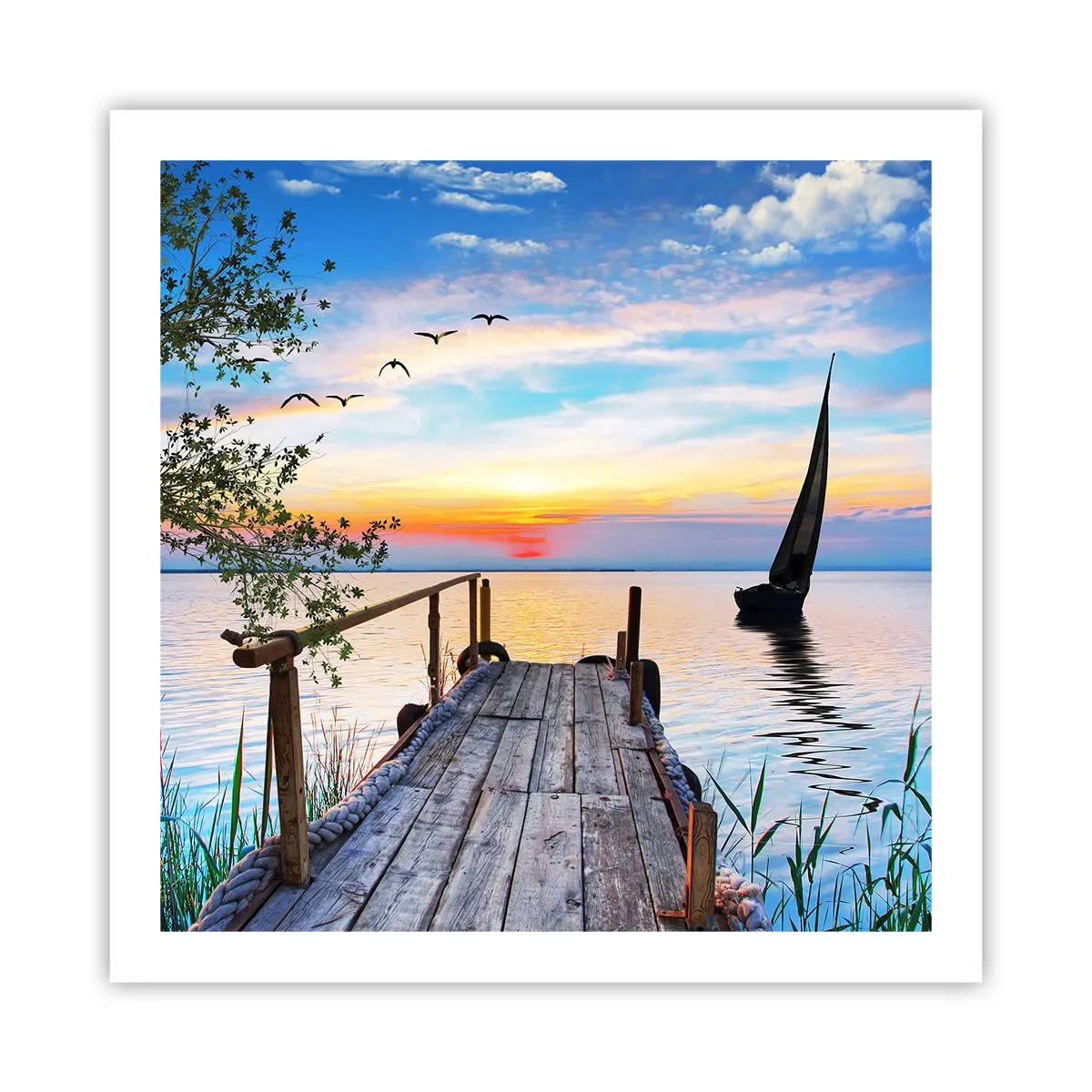 Affiche - Poster - Bonsoir! - 60x60 cm
