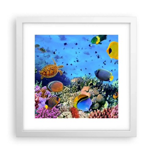 Affiche dans un cadre blanc - Poster - Et que sait-on de la vie… - 30x30 cm