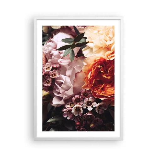 Affiche dans un cadre blanc - Poster - Enveloppé de beauté - 50x70 cm