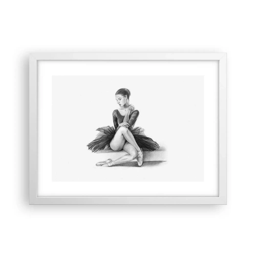 Affiche dans un cadre blanc - Poster - Envoutée par la danse - 40x30 cm