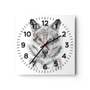 Horloge murale - Pendule murale - Un leader né - 40x40 cm