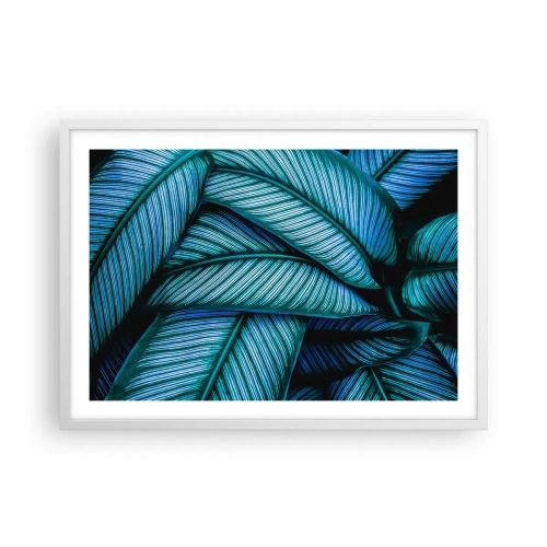 Affiche dans un cadre blanc - Poster - Lignes de vie - 70x50 cm