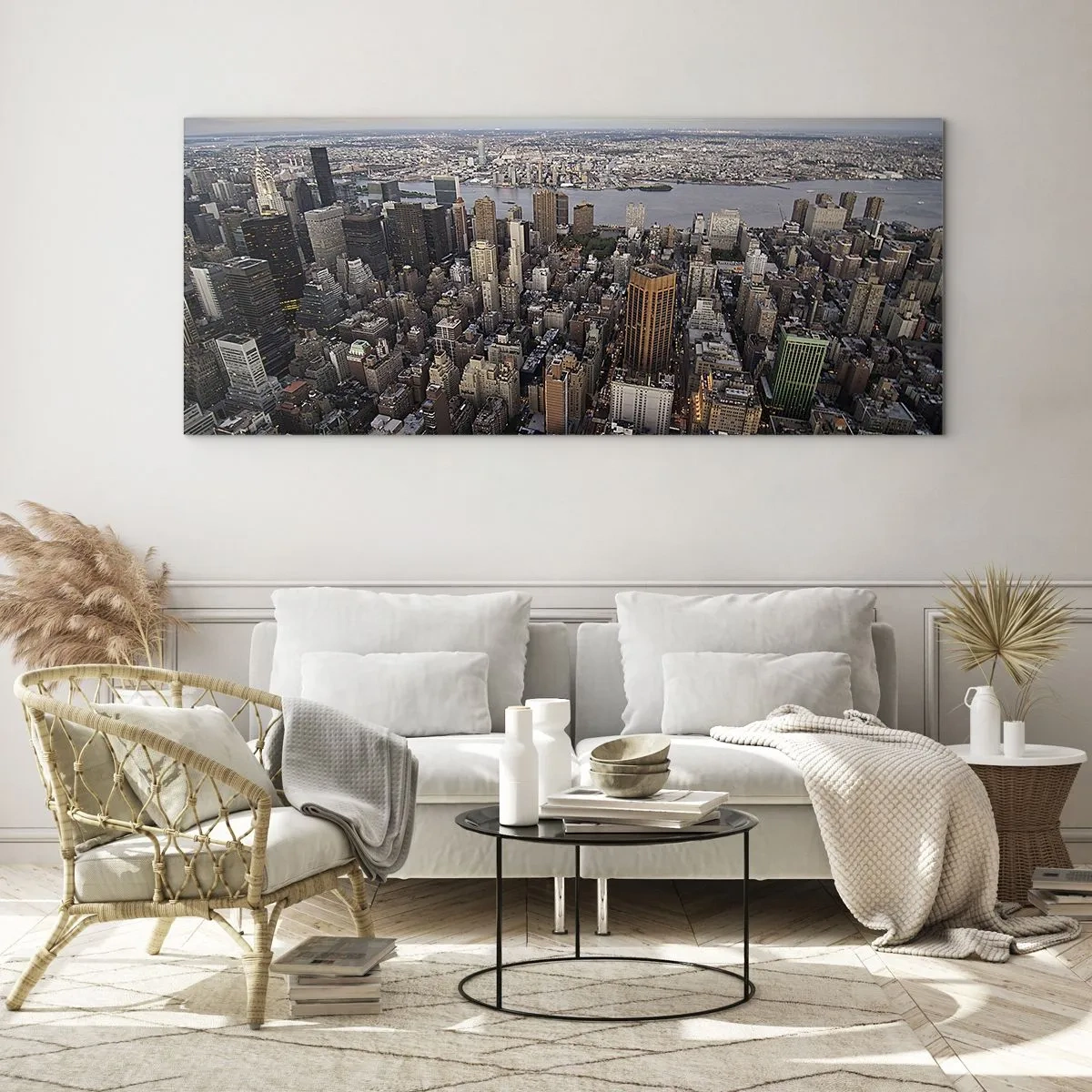 Impression sur verre - Image sur verre - Le cœur battant de notre époque - 90x30 cm