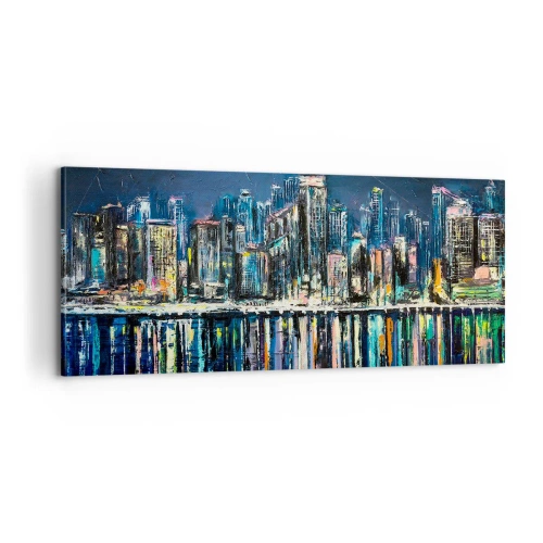 Impression sur toile - Image sur toile - Cascade de lumières - 100x40 cm