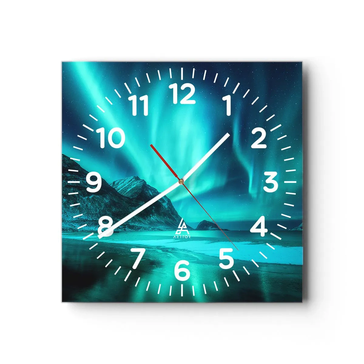 Horloge murale - Pendule murale - Merveilles du Nord - 30x30 cm