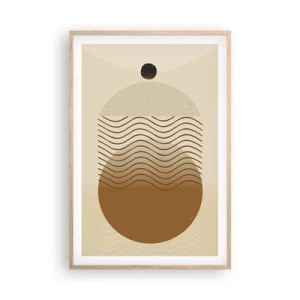 Affiche dans un chêne clair - Poster - Sur l'origine des figures géométriques - 61x91 cm