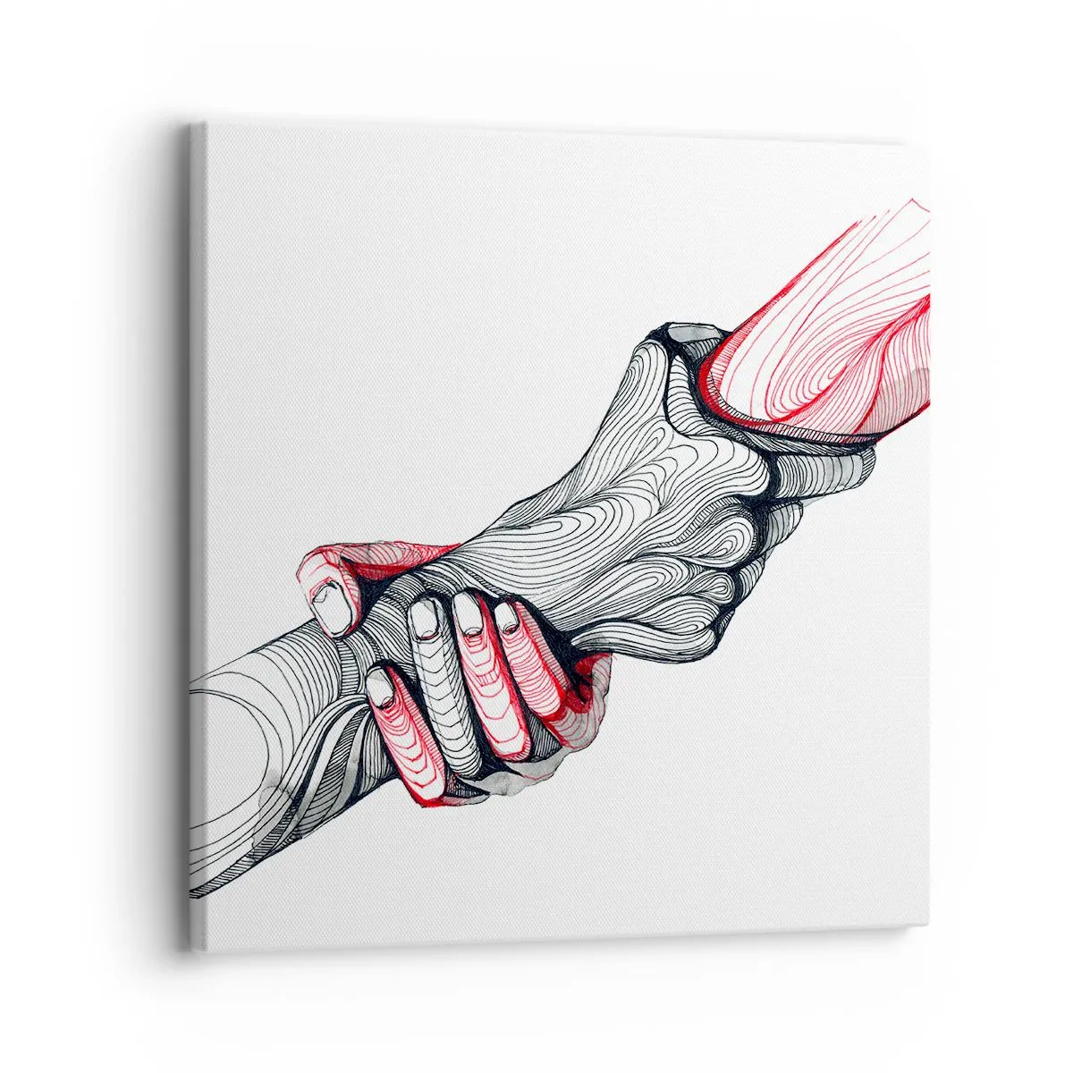 Impression sur toile - Image sur toile - Vous êtes entre de bonnes mains - 30x30 cm