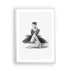 Affiche dans un cadre blanc - Poster - Envoutée par la danse - 50x70 cm