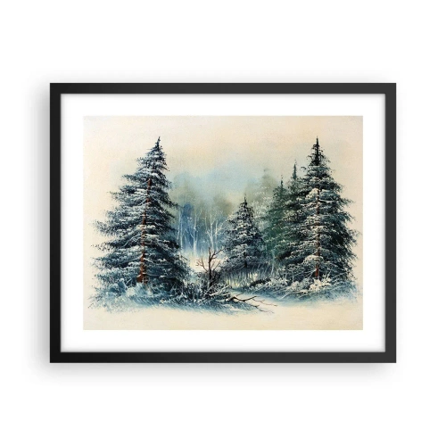 Affiche dans un cadre noir - Poster - Prêt pour les fêtes - 50x40 cm