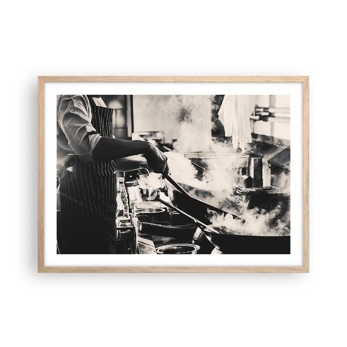 Affiche dans un chêne clair - Poster - Alchimie des saveurs - 70x50 cm