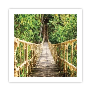 Affiche - Poster - Suspendu dans la nature - 50x50 cm