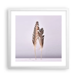 Affiche dans un cadre blanc - Poster - Face au néant - 40x40 cm