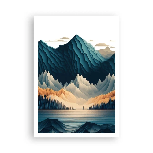 Affiche - Poster - Paysage de montagne parfait - 70x100 cm