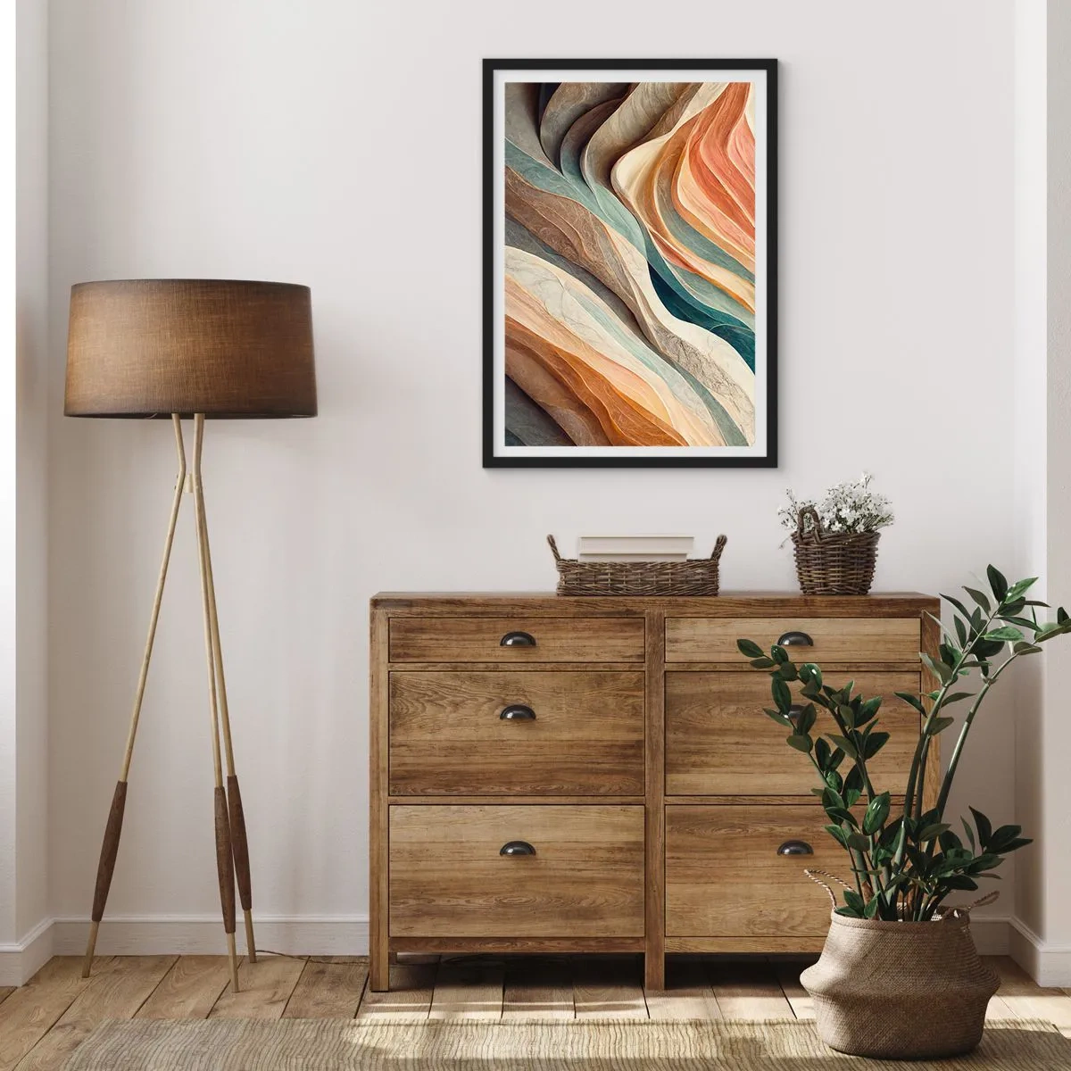 Affiche dans un cadre noir - Poster - Le moment avant le changement - 61x91 cm