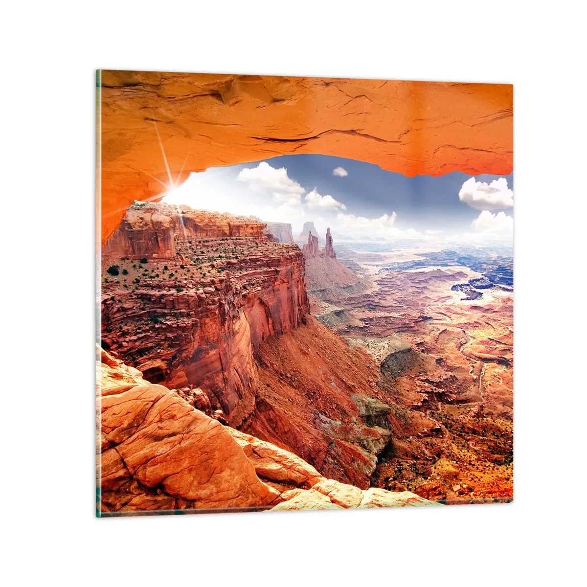 Impression sur verre - Image sur verre - Sculpté par la nature elle-même - 40x40 cm