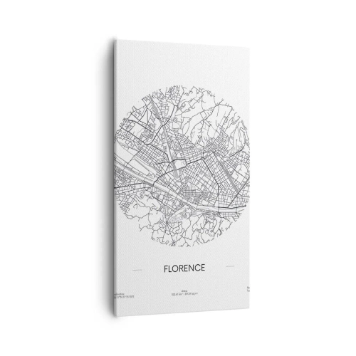 Impression sur toile - Image sur toile - Anatomie de Florence - 55x100 cm