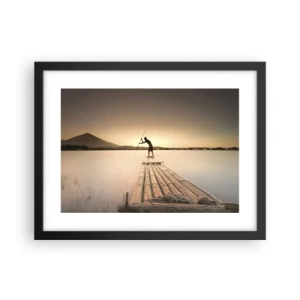 Affiche dans un cadre noir - Poster - Avant la fin du jour - 40x30 cm