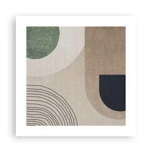Affiche - Poster - La douceur de l'ovale - 40x40 cm