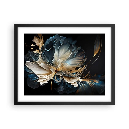 Affiche dans un cadre noir - Poster - Fleur de fougère de conte de fées - 50x40 cm