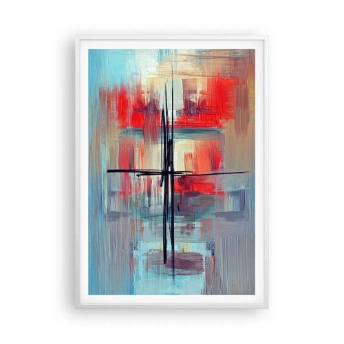Affiche dans un cadre blanc - Poster - Un paysage dans une dimension inconnue - 70x100 cm