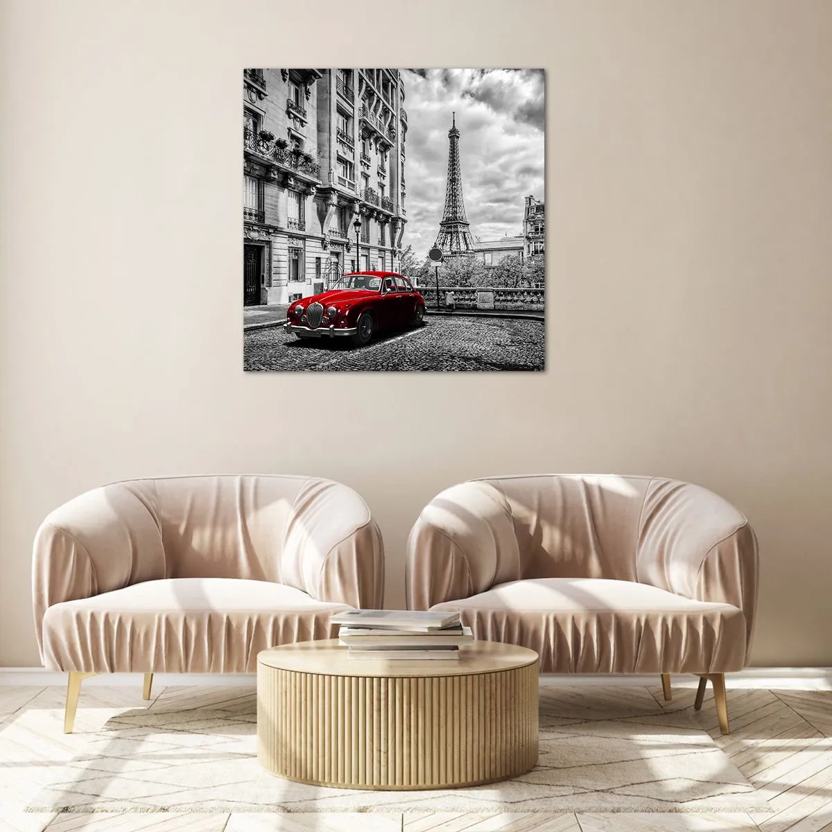 Impression sur verre - Image sur verre - Prédateur dans la ville - 70x70 cm