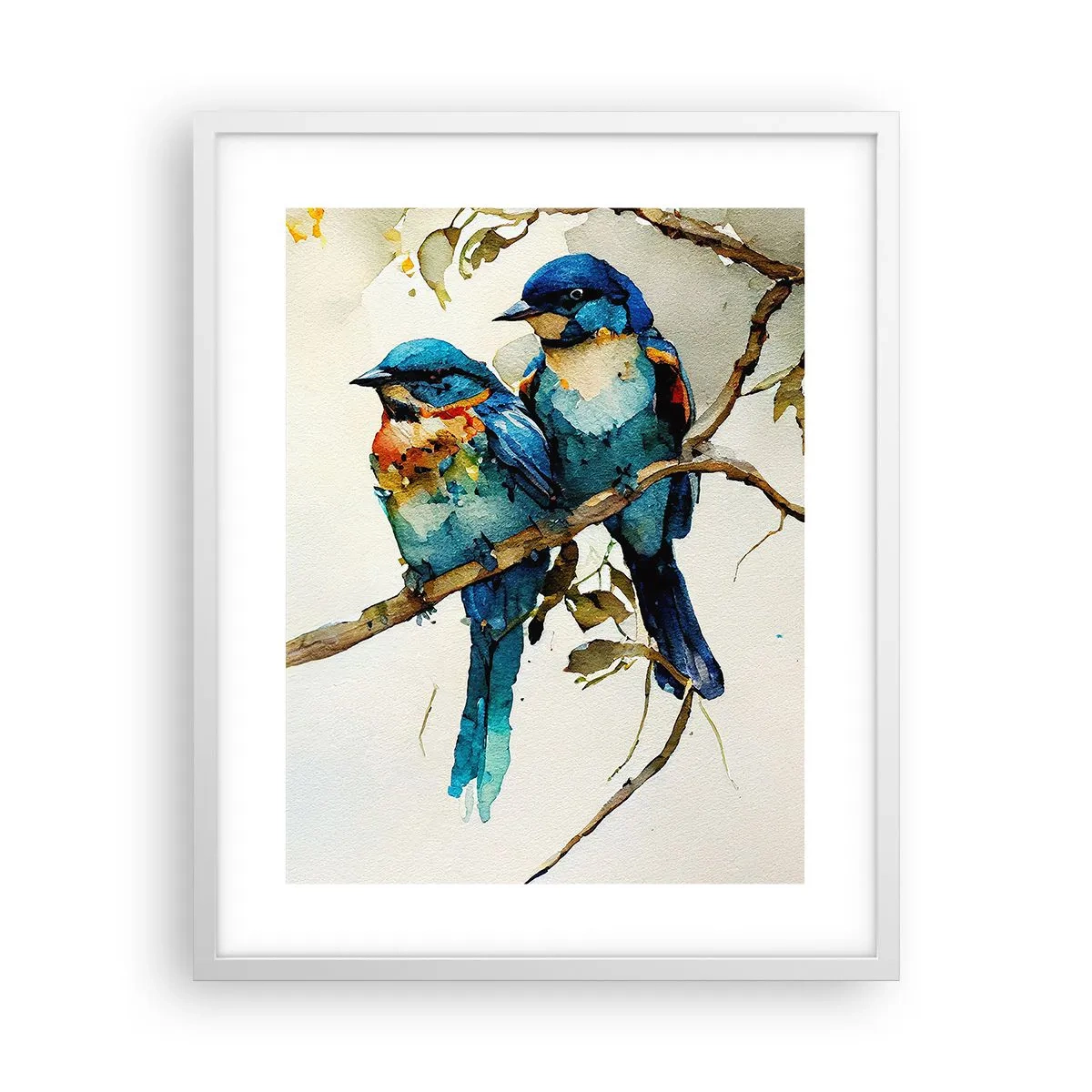 Affiche dans un cadre blanc - Poster - A-t-il été offensé ? - 40x50 cm