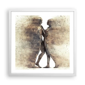 Affiche dans un cadre blanc - Poster - Ils sont sortis de la poussière pour aimer - 50x50 cm
