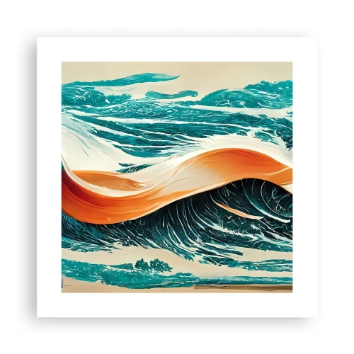Affiche - Poster - Le rêve d'un surfeur - 40x40 cm