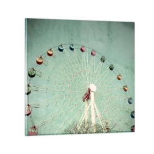 Impression sur verre - Image sur verre - Nous vous invitons à vous amuser - 60x60 cm