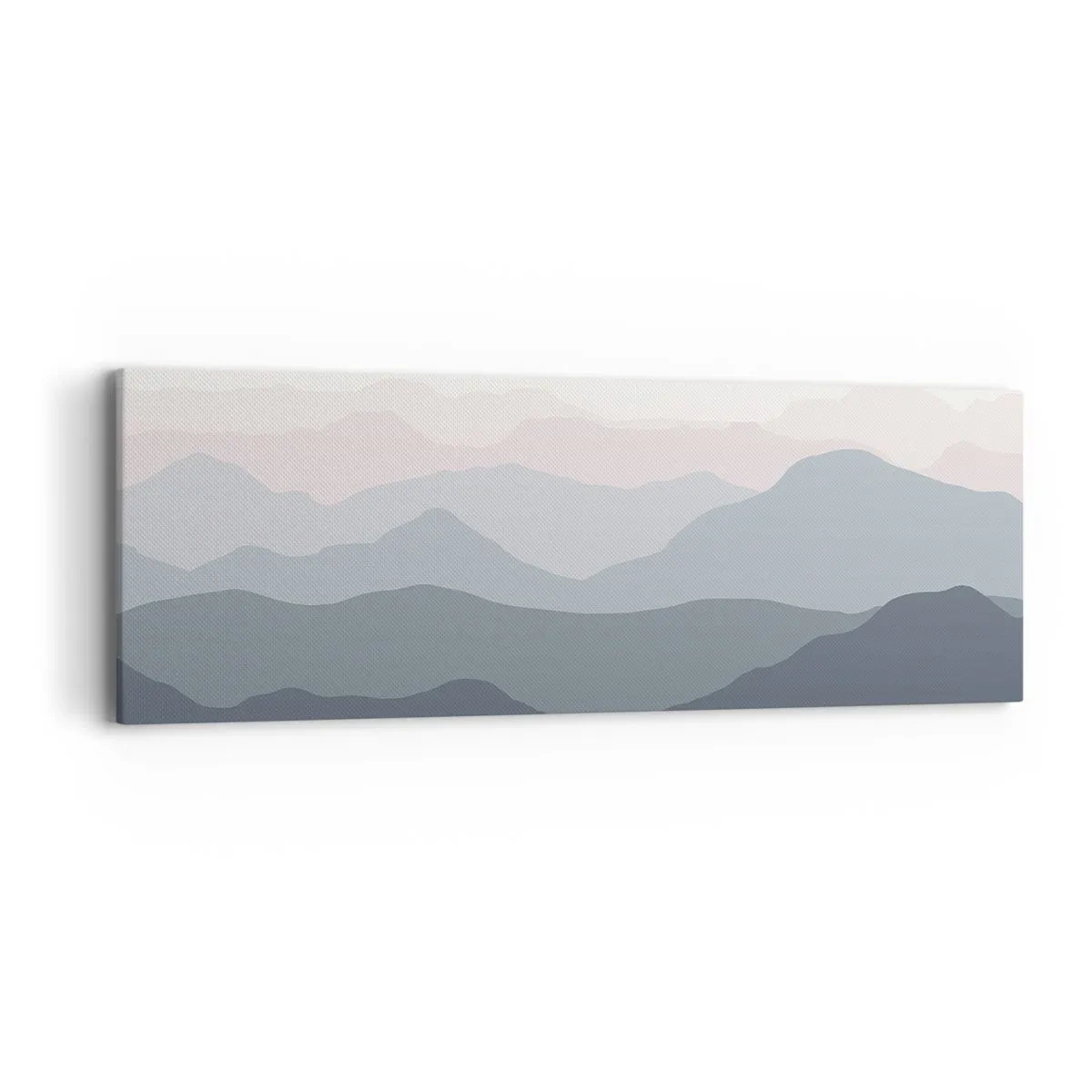 Impression sur toile - Image sur toile - Vagues de montagnes - 90x30 cm