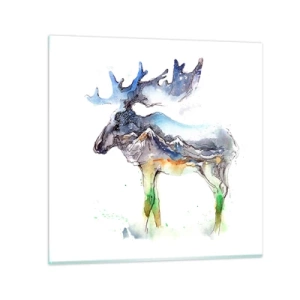 Impression sur verre - Image sur verre - Le héros d'un conte d'hiver - 50x50 cm