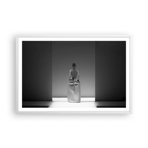 Affiche dans un cadre blanc - Poster - Simplicité raffinée - 91x61 cm