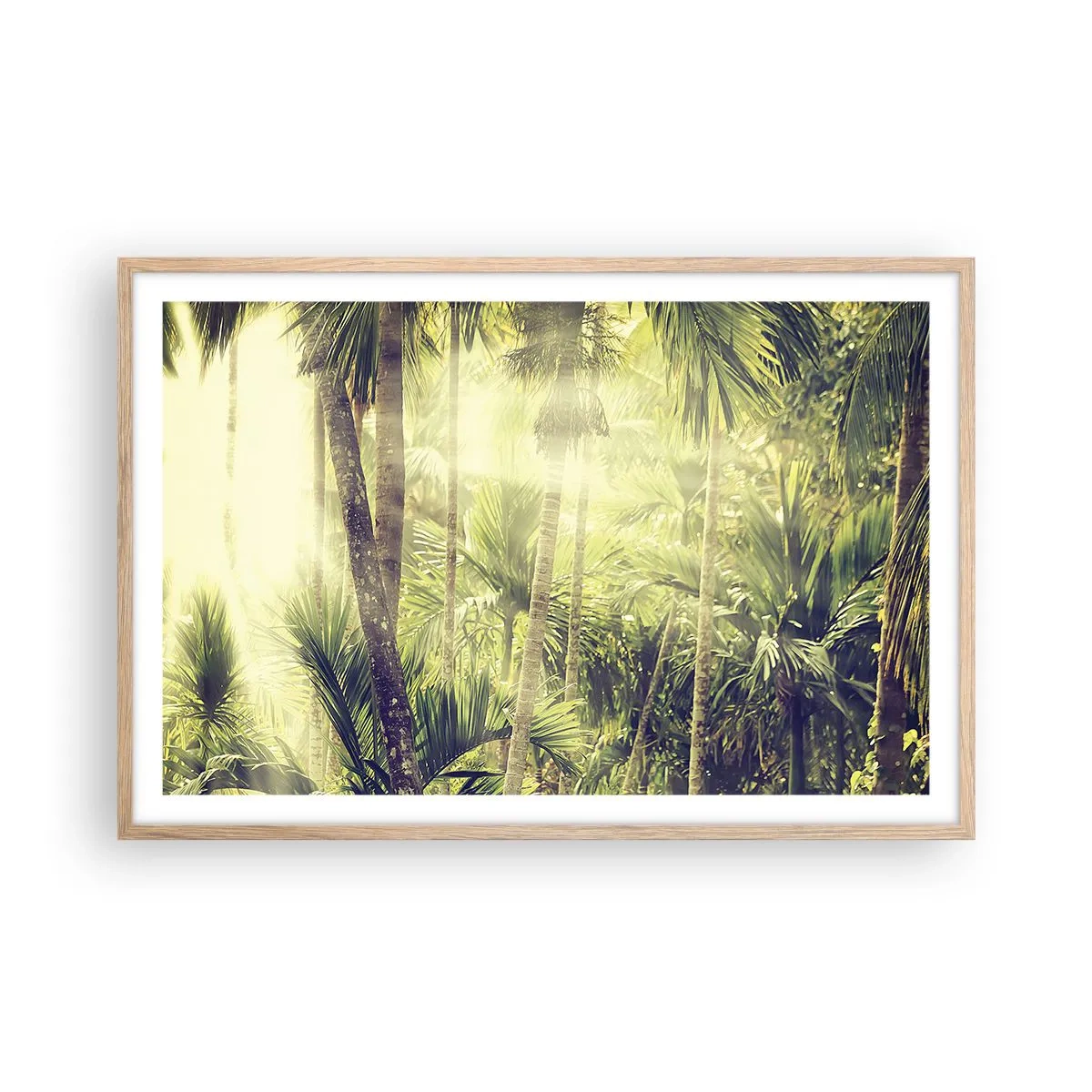 Affiche dans un chêne clair - Poster - Nature enflammée - 91x61 cm