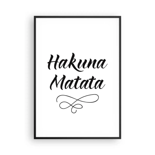 Affiche dans un cadre noir - Poster - Le meilleur conseil - 70x100 cm