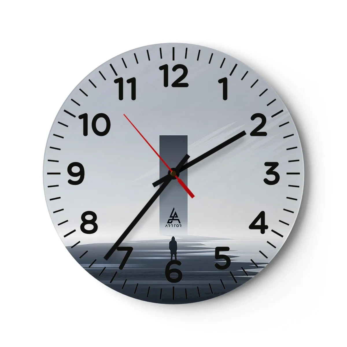 Horloge murale - Pendule murale - Opportunité ou menace ? - 40x40 cm