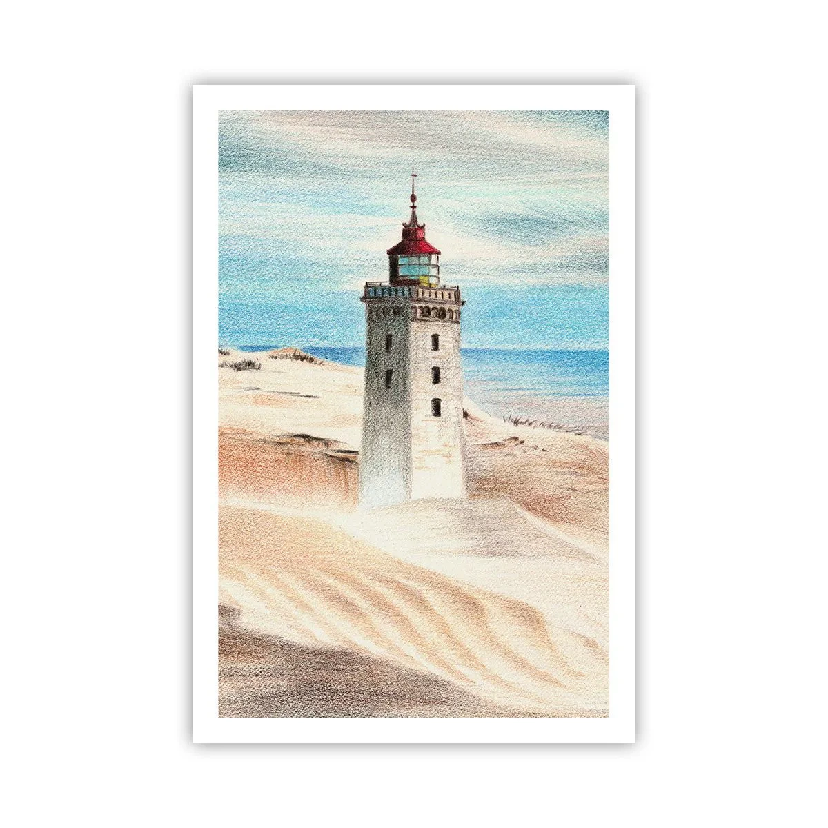 Affiche - Poster - Toujours regarder la mer - 61x91 cm