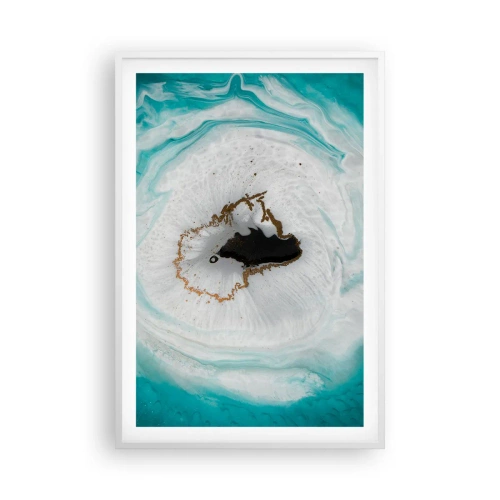 Affiche dans un cadre blanc - Poster - Pénétrer à l'intérieur - 61x91 cm