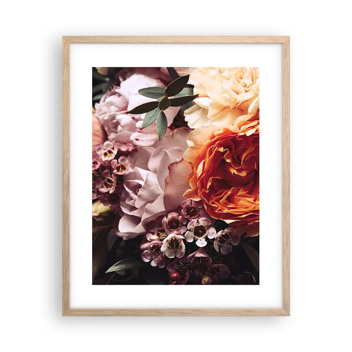 Affiche dans un chêne clair - Poster - Enveloppé de beauté - 40x50 cm