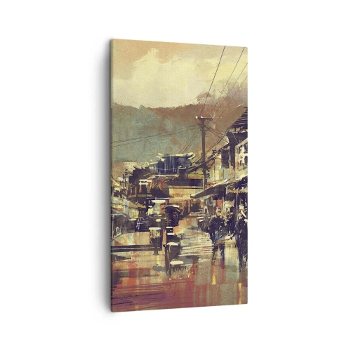 Impression sur toile - Image sur toile - La vie comme une richesse de gris - 45x80 cm